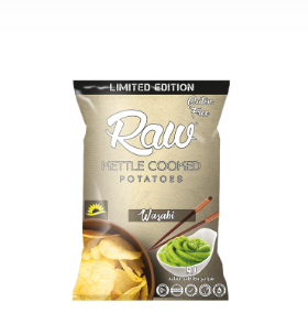 Wasabi Raw Kettle Cooked Potatoes Chips - 30g x 12